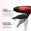 Secador de Cabelos Viagem Mondial Mini Dobrável SC-10 Bivolt