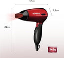 Secador de Cabelos Viagem Mondial Mini Dobrável SC-10 Bivolt