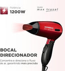 Secador de Cabelos Viagem Mondial Mini Dobrável SC-10 Bivolt